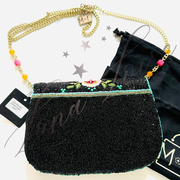 MARY FRANCES Dream Chaser Beaded Crossbody / Clutch Bag NWT - Picture 6 of 10